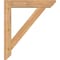 Ekena Millwork Traditional Slat Smooth Bracket w/ Offset Brace, Western Red Cedar, 5 1/2"W x 26"D x 30"H BKT0604X26X30TRA06SWR - alternate 2
